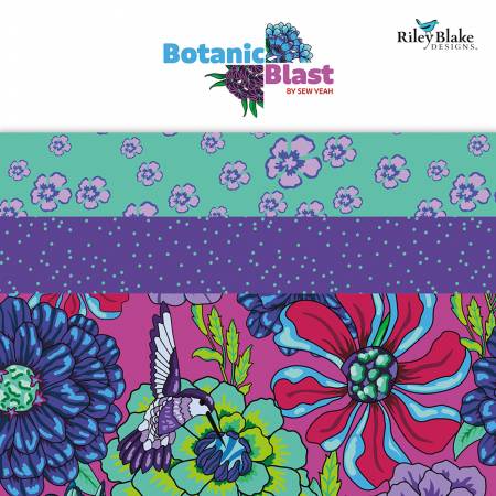 Botanic Blast 5in Squares, 42pcs by Riley Blake