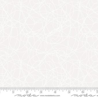 Whispers Tangles White Quilt Fabric by Moda