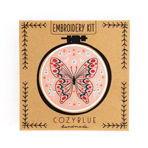 Embroidery Kit Butterfly DEKBFLY Cozyblue Handmade#1