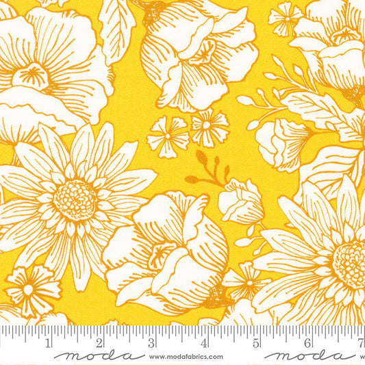 Sunflowers In My Heart Sunshine Jardin by Kate Spain for Moda 27320-31