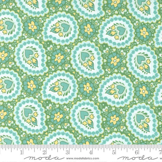 Sunflowers In My Heart Shamrock Provence by Kate Spain for Moda 27323-14