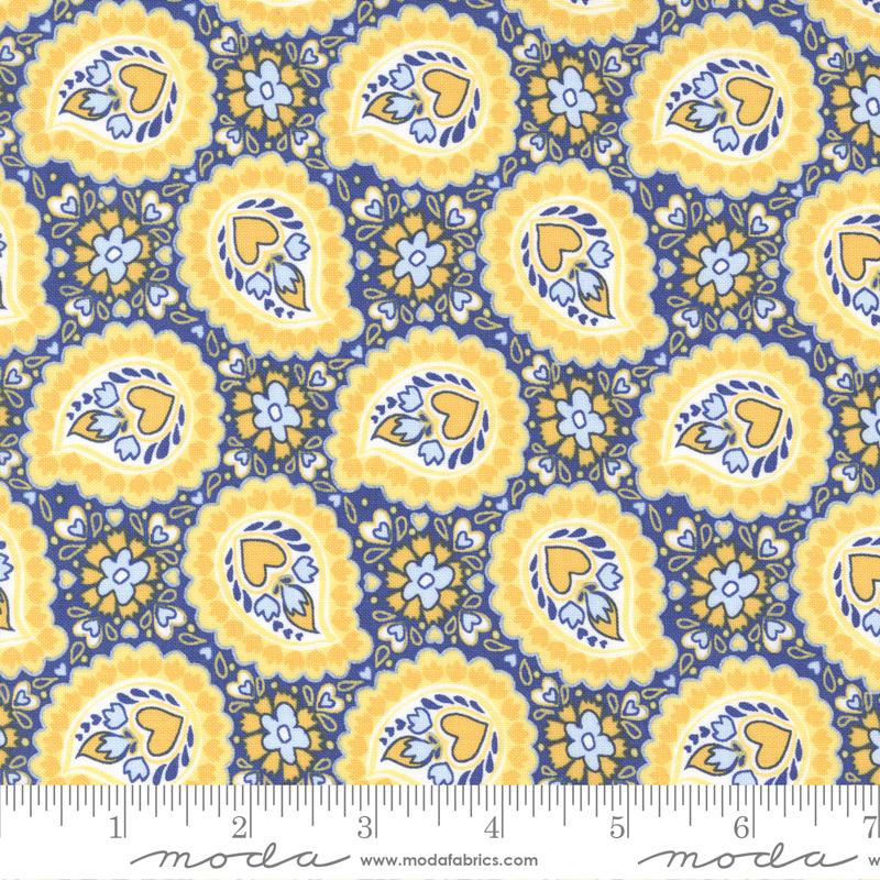 Sunflowers In My Heart Ocean Provence by Kate Spain for Moda 27323-18