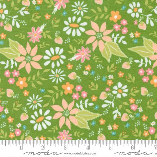 Strawberry Lemonade Fresh Grass by Sherri & Chelsi for Moda Fabrics 37670-20