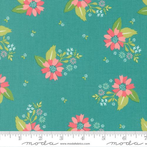 Strawberry Lemonade Teal by Sherri & Chelsi for Moda Fabrics 37671-21