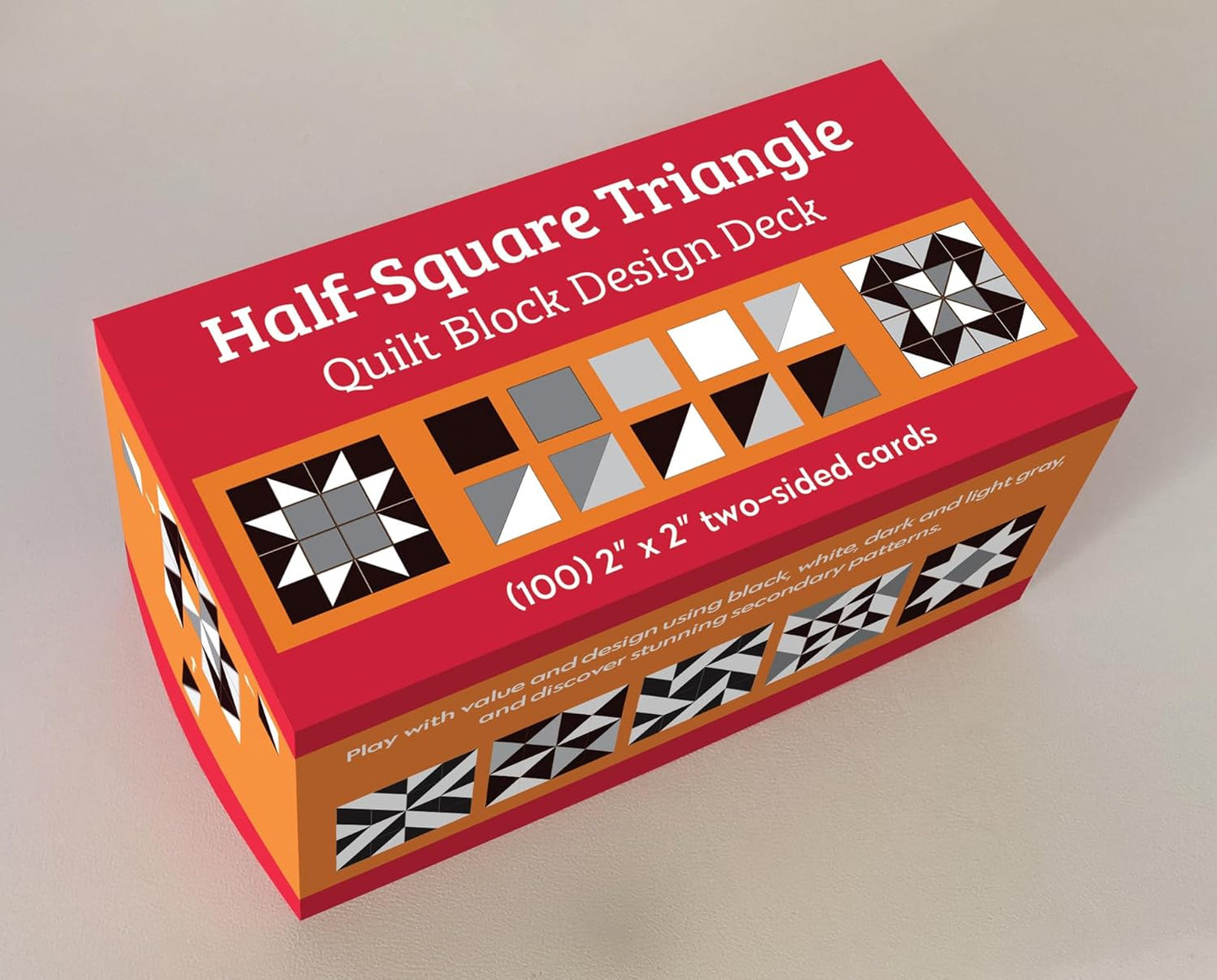 Half-Square Triangle Quilt Block Design Deck by Q & T Publications