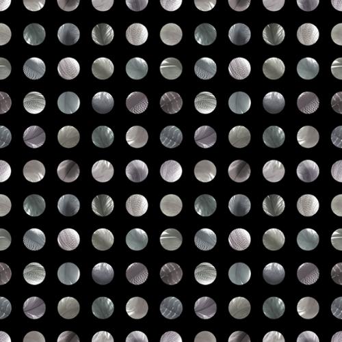 Black dots with gradient multi color dots