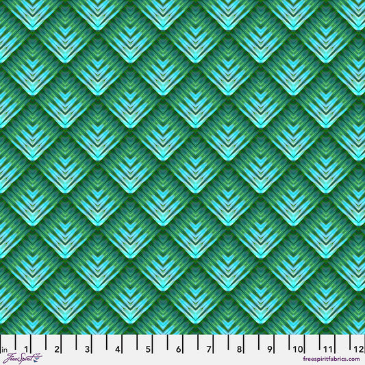 Conifer- Sprout, Mosaic by Billy Reue for Free Spirit Fabrics