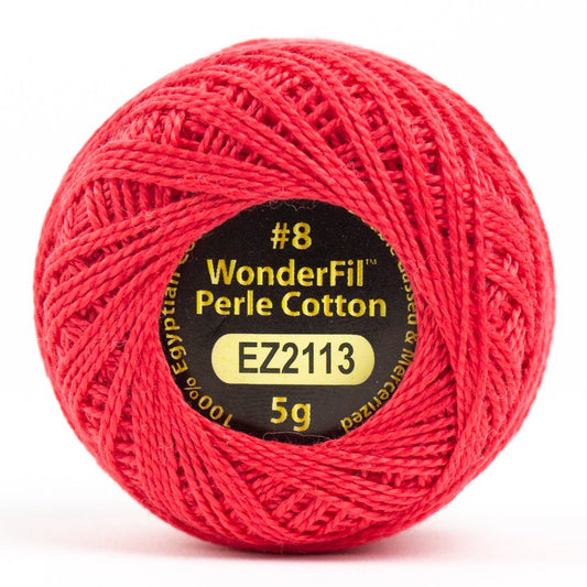 #8  Marmalade EZ2113 Solid Eleganza Perle Cotton by Alison Glass for Wonderfil