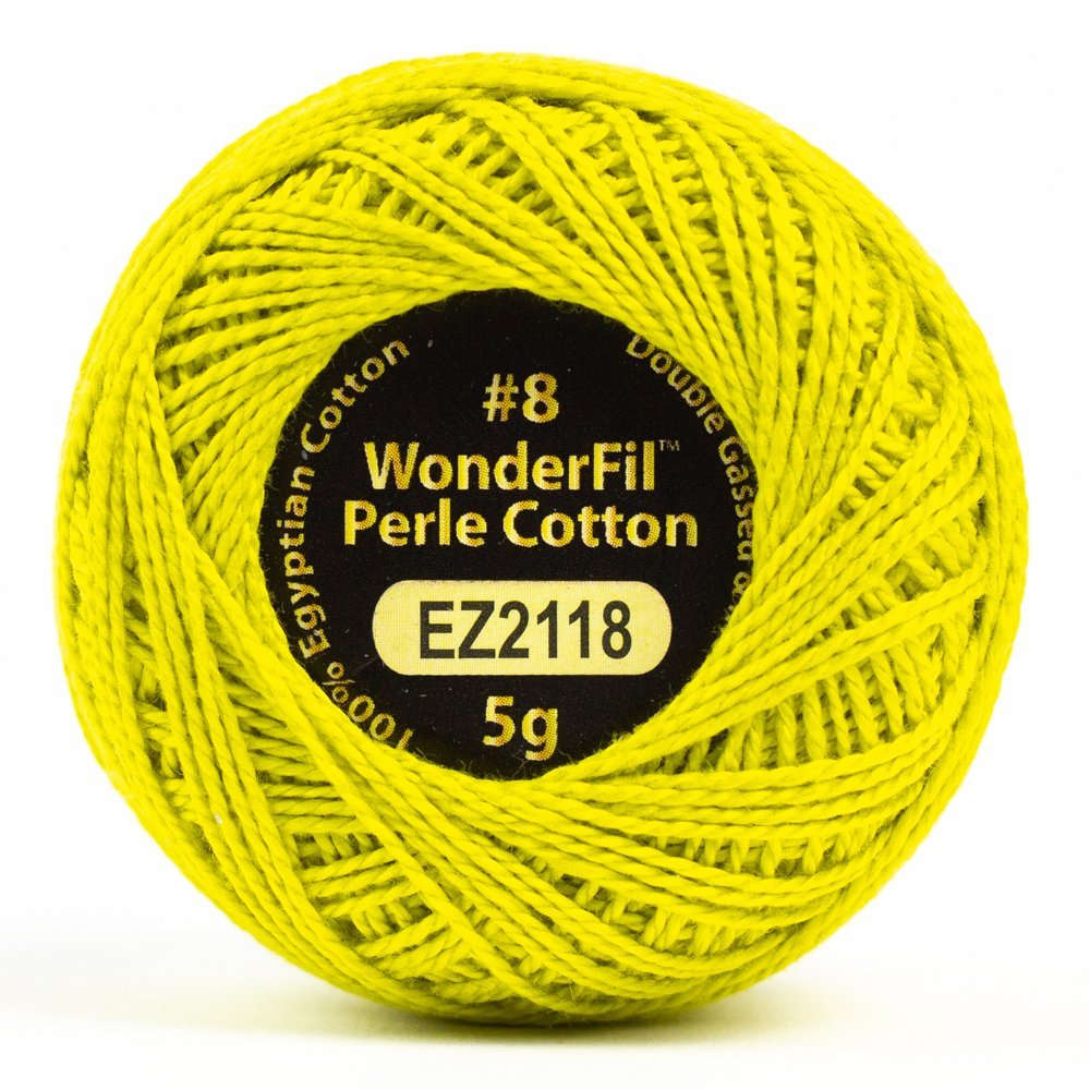 #8 Sulfur EZ2118 Solid Eleganza Perle Cotton by Alison Glass for Wonderfil