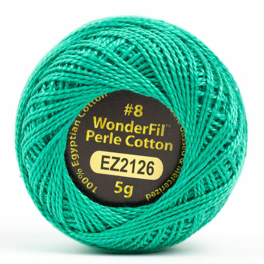 #8 Jade EZ2126 Solid Eleganza Perle Cotton by Alison Glass for Wonderfil