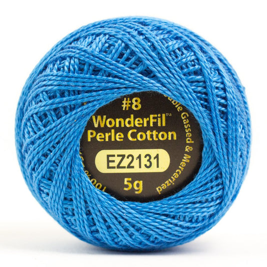 #8  Bluebonnet EZ2131 Solid Eleganza Perle Cotton by Alison Glass for Wonderfil