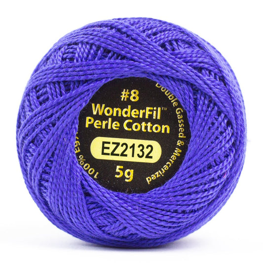 #8 Colbalt EZ2132 Solid Eleganza Perle Cotton by Alison Glass for Wonderfil