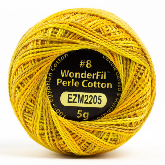 #8 Marigold EZM2205 Variegated Eleganza Perle Cotton by Alison Glass for Wonderfil